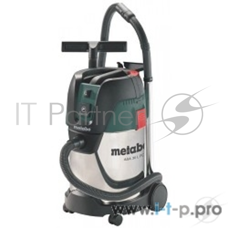 Пылесосы строительные Metabo ASA 30 L PC Inox Пылесос 602015000 { 1250вт,роз,ручн.очистка, бак 30л, вес 9.6 кг }