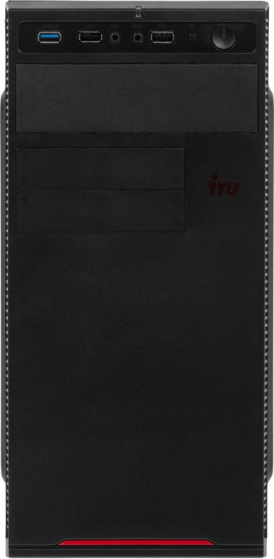 ПК IRU Home 313 MT i3 7100 (3.9)/4Gb/SSD240Gb/HDG630/Free DOS/GbitEth/400W/черный