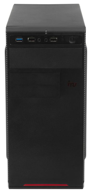 ПК IRU Home 313 MT i3 8100 (3.6)/8Gb/1Tb 7.2k/GTX1050Ti 4Gb/Windows 10 Home Single Language 64/GbitEth/400W/черный