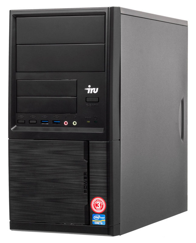 ПК IRU Office 315 MT i5 8400 (2.8)/8Gb/SSD240Gb/UHDG 630/Free DOS/GbitEth/400W/черный