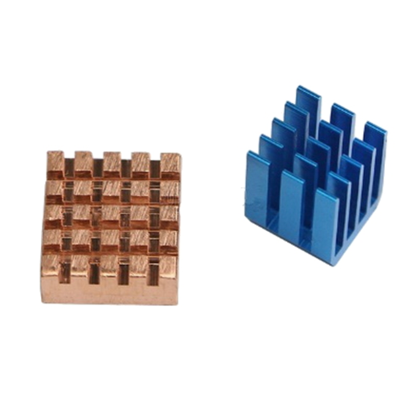 Набор радиаторов ACD RA207 Golden + Blue Heat Sink set for Raspberry Pi 3