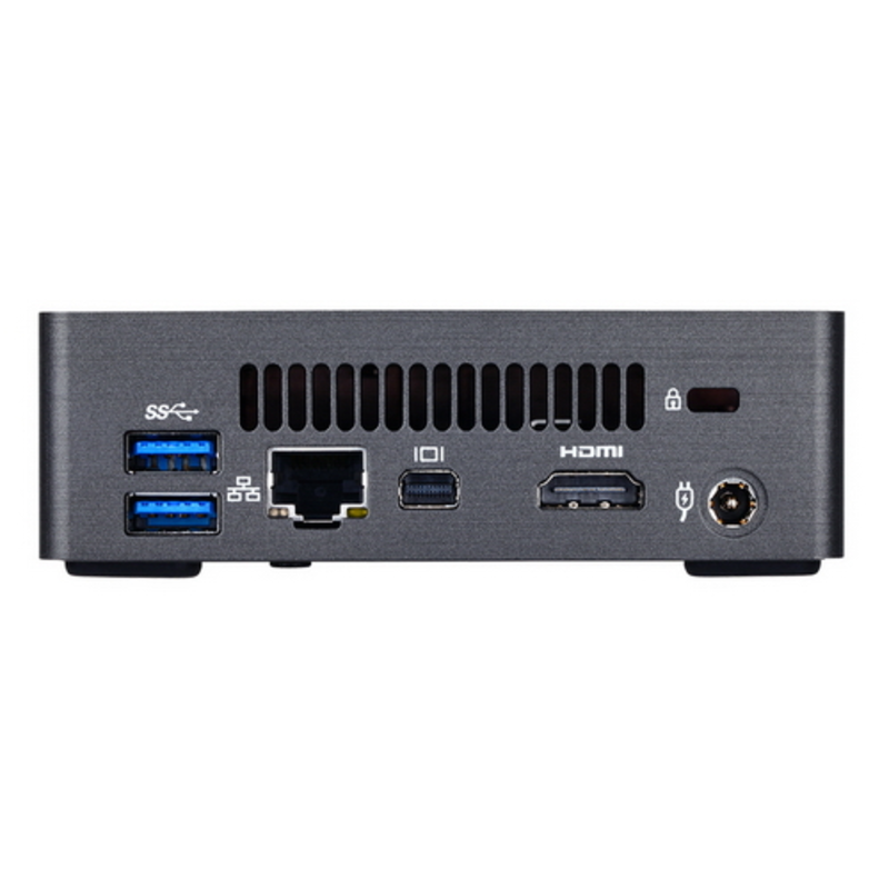 Неттоп GB-BKi3A-7100, Intel® Core™ i3-7100U, 2.4GHz, 2xDDR4-2133 SO-DIMM, 1x microSD, 1xM.2, Intel® HD Graphics 620, HDMI+miniDP, Wi-Fi 802.11ac, GLan, 2xUSB3.0, 1xUSB3.1, 1xUSB3.1 Type-C™, RTL {8}