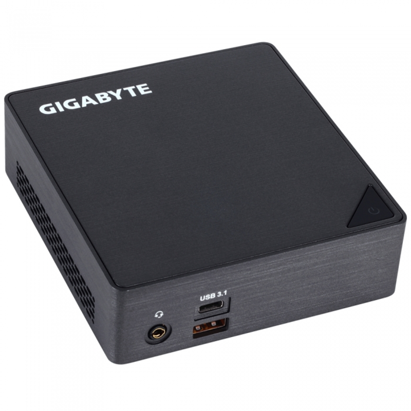Неттоп GB-BKi3A-7100, Intel® Core™ i3-7100U, 2.4GHz, 2xDDR4-2133 SO-DIMM, 1x microSD, 1xM.2, Intel® HD Graphics 620, HDMI+miniDP, Wi-Fi 802.11ac, GLan, 2xUSB3.0, 1xUSB3.1, 1xUSB3.1 Type-C™, RTL {8}