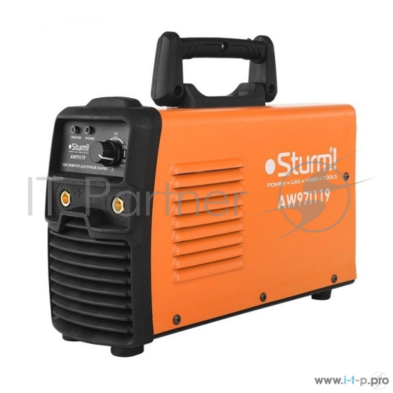Сварочное оборудование, Инверторы Sturm AW97I119 Сварочный аппарат Sturm,190А, РАСШИР НАПР 160-250В, 60%, HotStart/AntiStick/ArcForc AW97I119