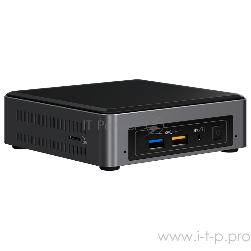 неттоп Nettop Intel NUC, Intel Core i7 7260U, up to 3.4GHz, 8 Gb DDR4-2400 SODIMM pre-installed (up to 32Gb max), VGA Intel HD Graphics 650(USB-C(DP1.2)+HDMI 4K), 4xUSB3.0, 256GB SSD pre-installed,, GBL, WiFi+BT, microSDXC, Black,VESA, powercord EU,
