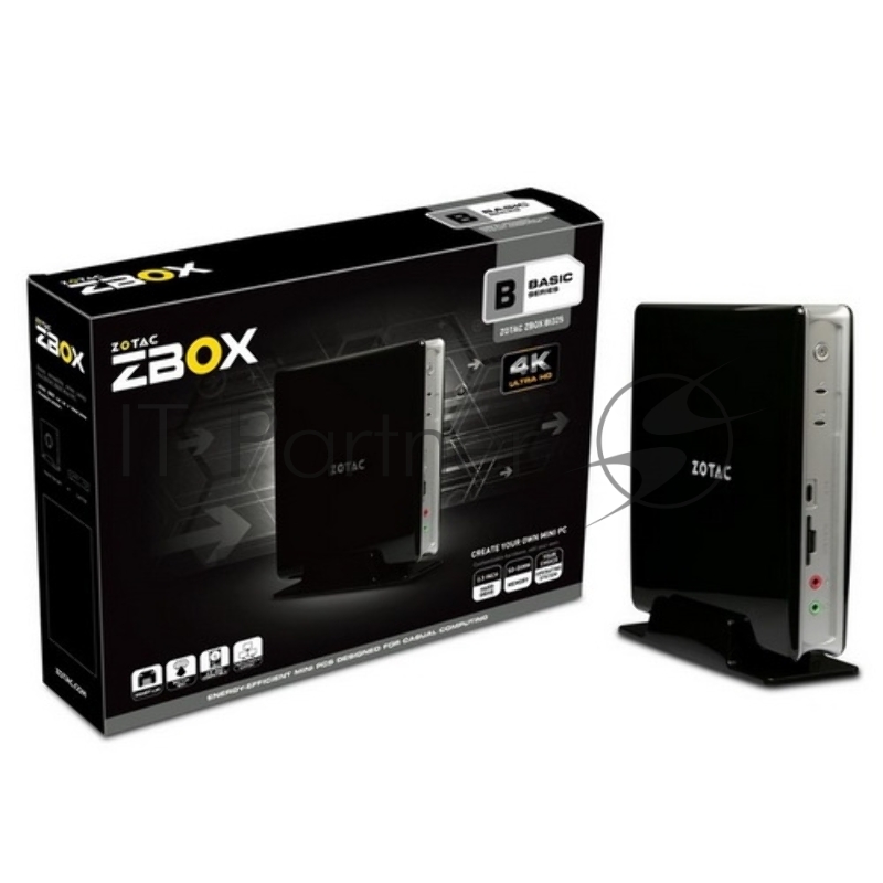 Платформа ZBOX-BI325-BE-W3B N3160, 32Gb SSD, 4GBDDR3,SATAIII, DP/HDMI/VGA, 4xUSB3.0, 1xUSB2.0, EU PLUG, W10 Home RTL {5}