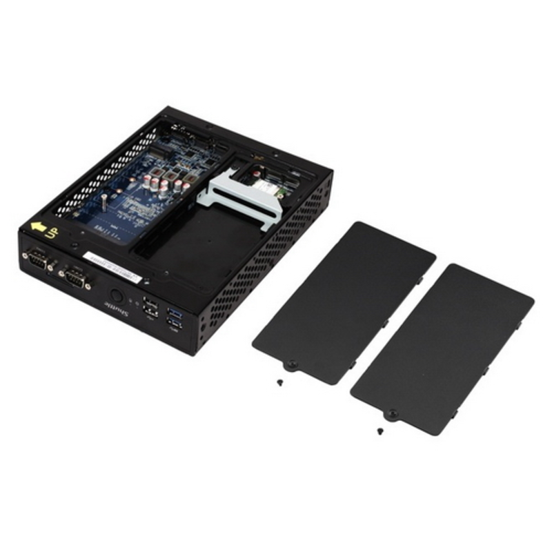 Платформа DS77U3 Intel I3 7100U, Fanless Supports max 2x 16GB DDR4-2133, 2.5” for HDD/SSD, 2xM.2 2280M/2230AE, Sup Tripple display, HDMI, DP, 2x USB3.0, 4x USB2.0, SD card reader, Dual GLAN, 802.11acBT, 2xCOM