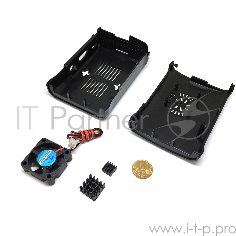 Тонкие клиенты RASPBRRY Raspberry Корпус RASPBERRY PI 3/PI 2 model B/ model B+ (Black) овальный, на винтах