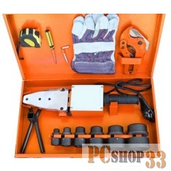 Сварочное оборудование, Инверторы PATRIOT PW 205 Аппарат для сварки пластиковых труб 170302010 { 2000W, 6 насадок, резак для труб, перчатки, рулетка, кейс металл.}