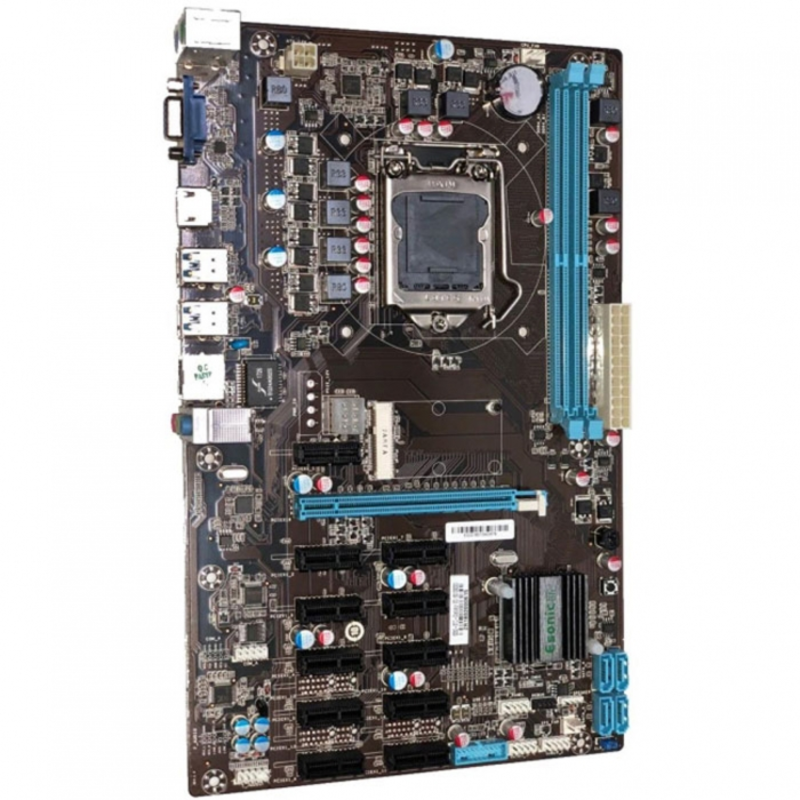 B250-BTC-Gladiators 12+, плата для майнинга на 12 GPU, 1xPCI-Ex16, 11xPCI-Ex1, RTL {20}