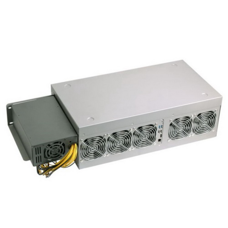 Система майнинга GPU Mining system M-P1061009-N1 9xP106-100-6GB, Celeron, 4GB, 64GB SSD, USB, LAN, w/o OS, + PSU 1600W. ETH: 225MH/s ±5% (Power: 1100W) / ZEC: 2800MH/s ±5% (Power:1150W) / XMR: 4800H/s ±5% (Power: 760W)