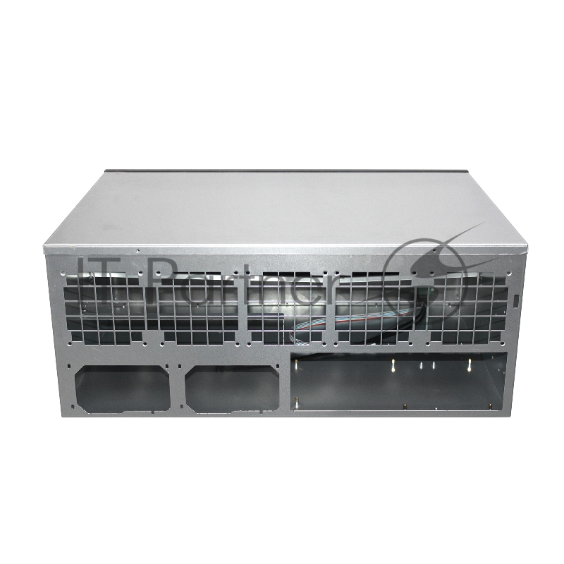 Корпус для майнинга Exegate Pro 13-430 <без БП, 2*USB, 5*fan 120мм, места под: 13 видеокарт, 2 БП>