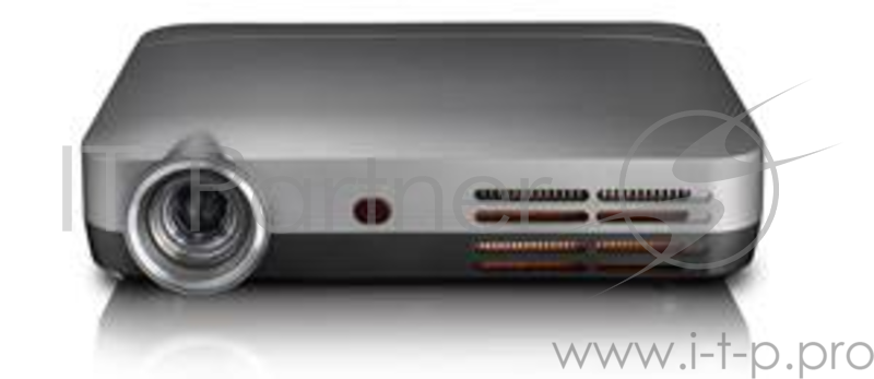 Проектор Optoma ML330 Grey (DLP, LED, WXGA 1280x800, 500Lm, 20000:1, HDMI, USB, MHL, MicroSD, LAN, Аndroid v4.4, WiFi, Bluetooth, 1x2W speaker, 3D Ready, led 20000hrs, Black, 0.46kg)