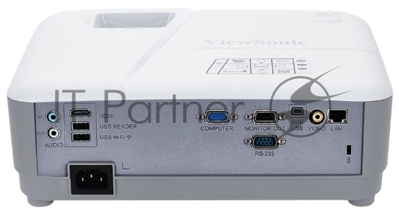 Проектор ViewSonic PG603W (DLP, WXGA 1280x800, 3600Lm, 22000:1, HDMI, LAN, USB, 1x10W speaker, 3D Ready, lamp 15000hrs, White, 3.68kg)