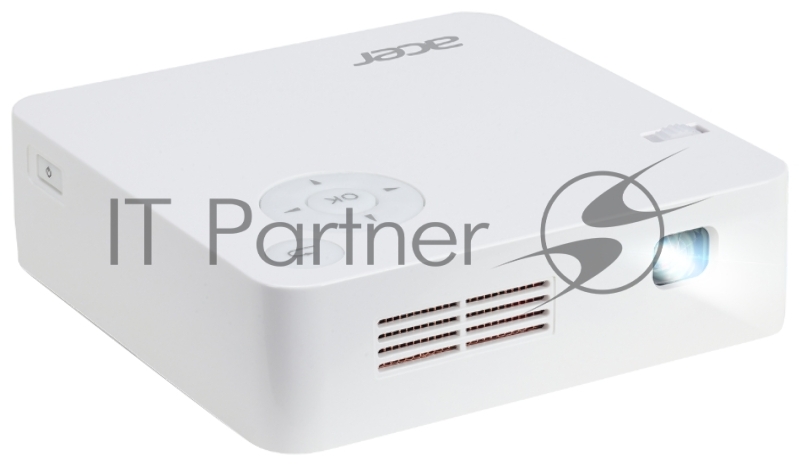 Проектор Acer C202i DLP 300Lm (854x480) 5000:1 ресурс лампы:20000часов 1xUSB typeA 1xHDMI 0.350кг