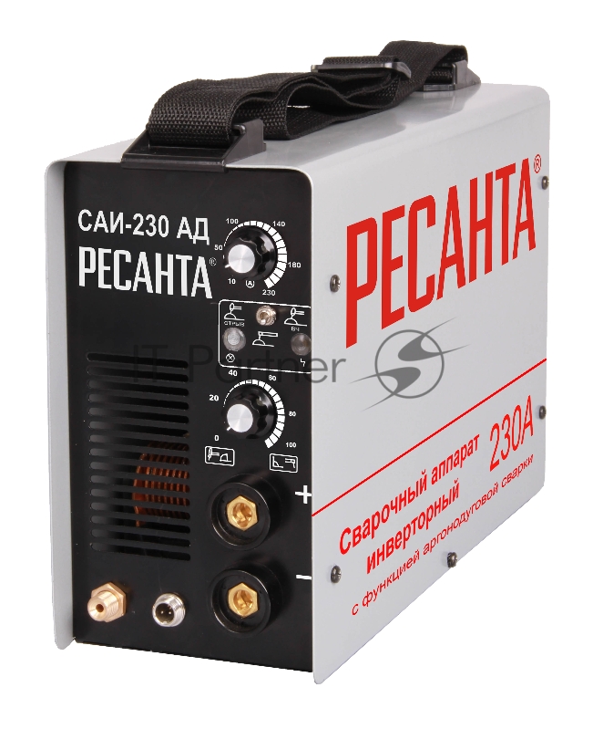 Ресанта Сварочное оборудование, Инверторы Ресанта САИ 230 65/17 Сварочный аппарат инверторный Аргоно-Дуговая 65/17 {TIG, MMA, 220В±10%, TIG макс.4,6кВт, MMA макс.6,8кВт, 10А-230А, ПВ 70%, напр. холостого хода 85В, 360х135х232 мм}