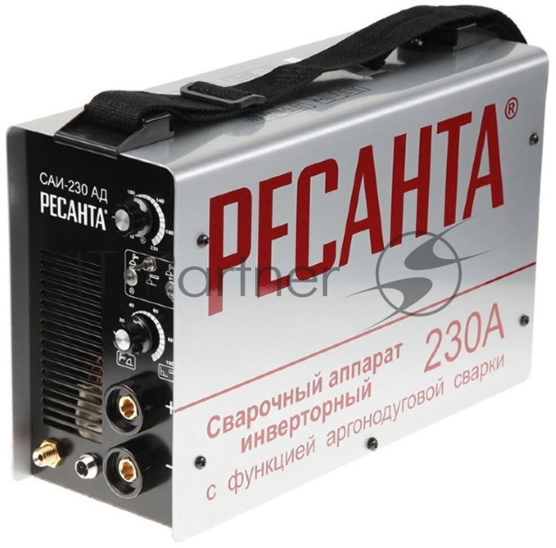 Ресанта Сварочное оборудование, Инверторы Ресанта САИ 230 65/17 Сварочный аппарат инверторный Аргоно-Дуговая 65/17 {TIG, MMA, 220В±10%, TIG макс.4,6кВт, MMA макс.6,8кВт, 10А-230А, ПВ 70%, напр. холостого хода 85В, 360х135х232 мм}
