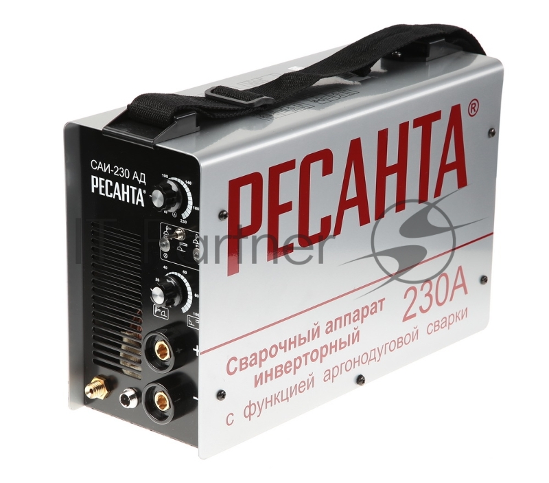 Ресанта Сварочное оборудование, Инверторы Ресанта САИ 230 65/17 Сварочный аппарат инверторный Аргоно-Дуговая 65/17 {TIG, MMA, 220В±10%, TIG макс.4,6кВт, MMA макс.6,8кВт, 10А-230А, ПВ 70%, напр. холостого хода 85В, 360х135х232 мм}