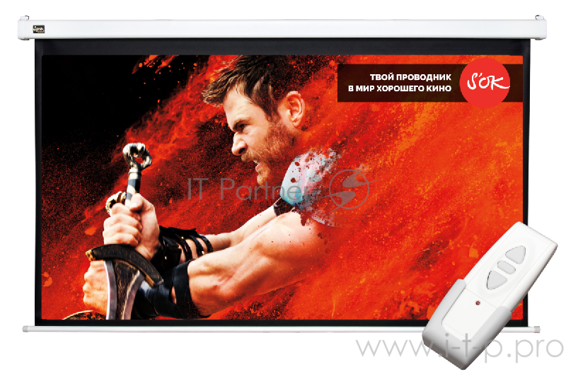 Экран Pro 266x150см Motoscreen 16:9 настенно-потолочный рулонный (моторизованный) 120'