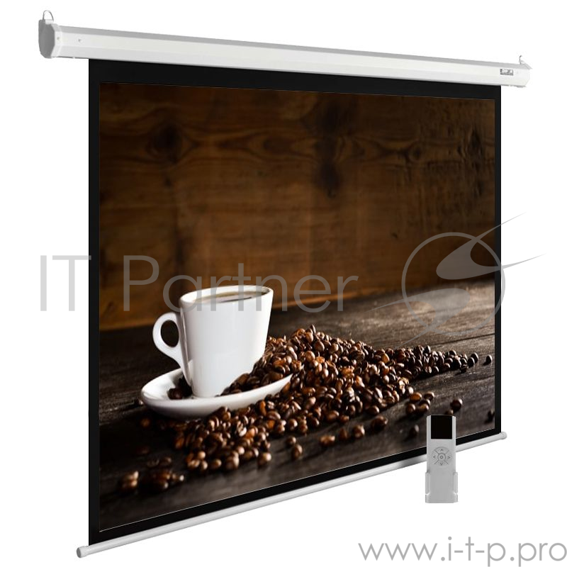 Экран Cactus 300x300см MotoExpert CS-PSME-300x300-WT 1:1 настенно-потолочный рулонный белый (моторизованный привод)