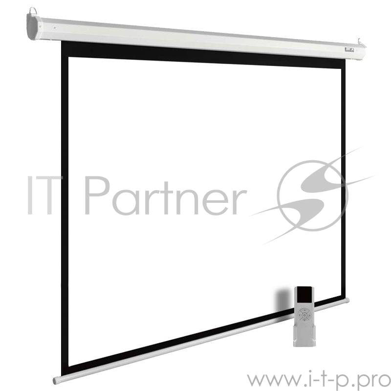 Экран Cactus 300x300см MotoExpert CS-PSME-300x300-WT 1:1 настенно-потолочный рулонный белый (моторизованный привод)