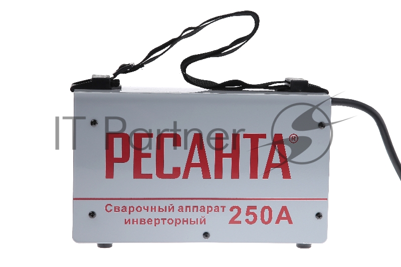 Ресанта Сварочное оборудование, Инверторы Ресанта САИ 250 65/6 Сварочный аппарат инверторный 65/6 {154В-242В, макс.7,7кВт, 10А-250А, ПВ 70%, напр. холостого хода 80В, напр. 29В, макс. диаметр электрода 6,мм, 5 кг} 4606059015659