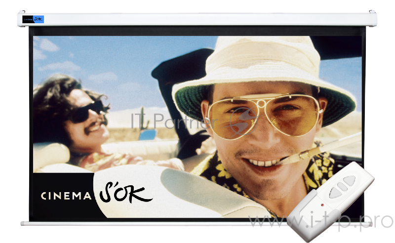 Экран Pro 600x338см Motoscreen 16:9 настенно-потолочный (моторизованный) 271 фибергласс, черный корпус