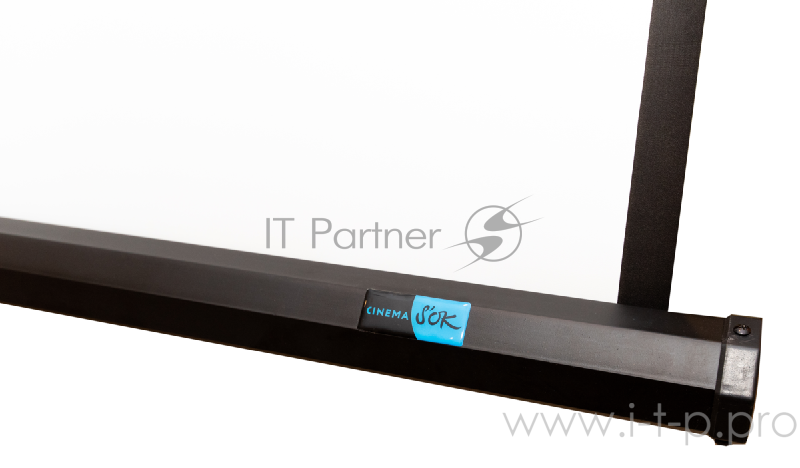 Экран 200x200см TriScreen 1:1 напольный рулонный белый 111' Matt White (MW), черный корпус