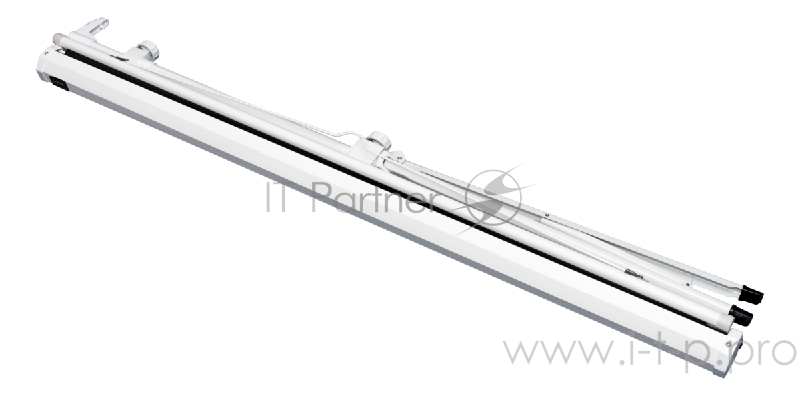 Экран 180x180см TriScreen 1:1 напольный рулонный белый 100' Matt White (MW), серый корпус