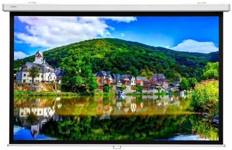 Настенный экран Lumien Master Picture CSR 196x244см (раб.область 146х234 см) (109) Matte White черн. кайма по периметру, механизм плавного возврата, возможность потолочн./настенного крепления (белый корпус) 16:10