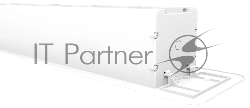 Встраиваемый экран с электроприводом Lumien Master Recessed Control 128х221 см (раб.область 120х213 см) (96) Matte White чёрн.кайма по периметру, черн.кайма сверху 53 см, триггер, RS232, IR, RF управл. в комплекте, цвет корпуса белый 16:9