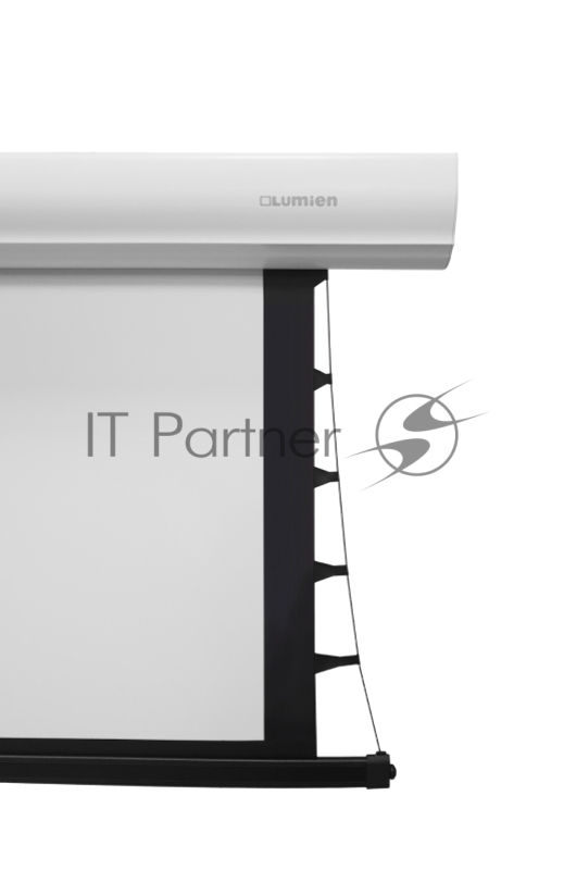 Экран с электроприводом Lumien Cinema Control 219x362 см (раб.область 198х352 см) (159) Matte White FiberGlass черн. кайма по периметру, доп.черная область 10 см, триггер., RS232, IR, RF управл. в комплекте, цвет корпуса титаниум 16:9