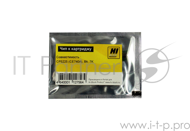 Чип к картриджу HP CLJ CP5225 (Hi-Black) , BK 7K