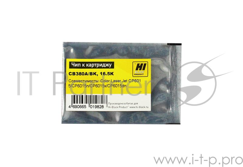 Чип к картриджу HP CLJ CP6015/6012/CM6040 (Hi-Black) , BK, 16,5K