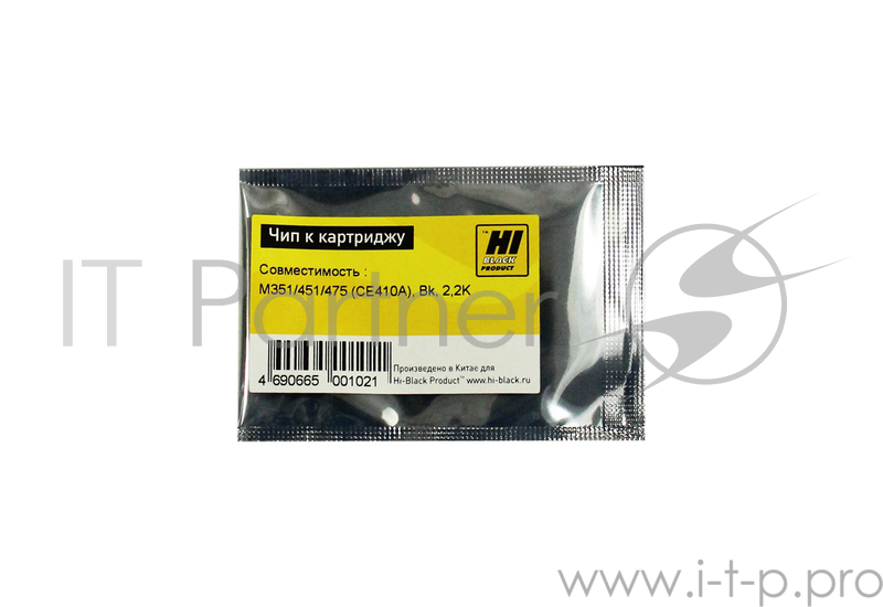 Чип к картриджу HP CLJ enterprise M351/451/475 (Hi-Black) , BK, 2,2K