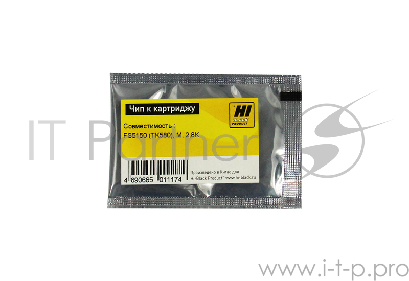 Чип к картриджу Kyocera FS-5150 (Hi-Black), TK-580, 2.8K, M