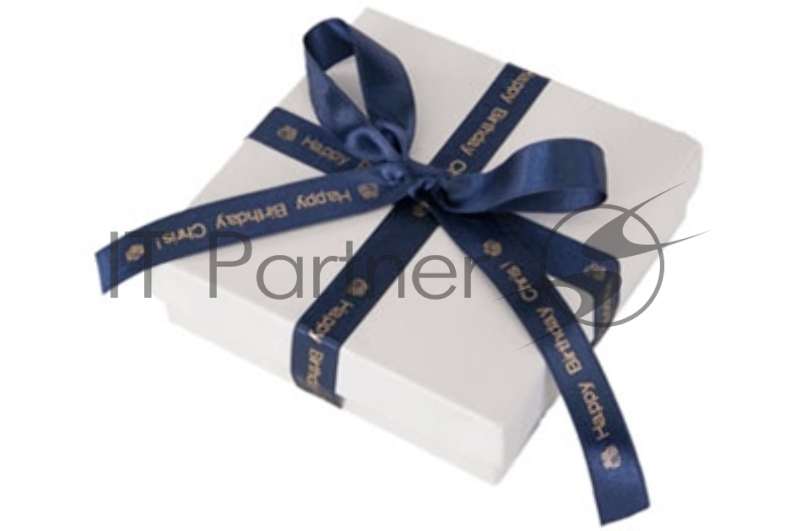 Лента Epson Tape LK-4HKK Satin Ribbon Gold/Navy 12/5