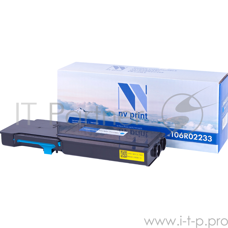 Картридж NV Print совместимый Xerox 106R02233 Cyan для Phaser 6600/WC6605 (6000k)