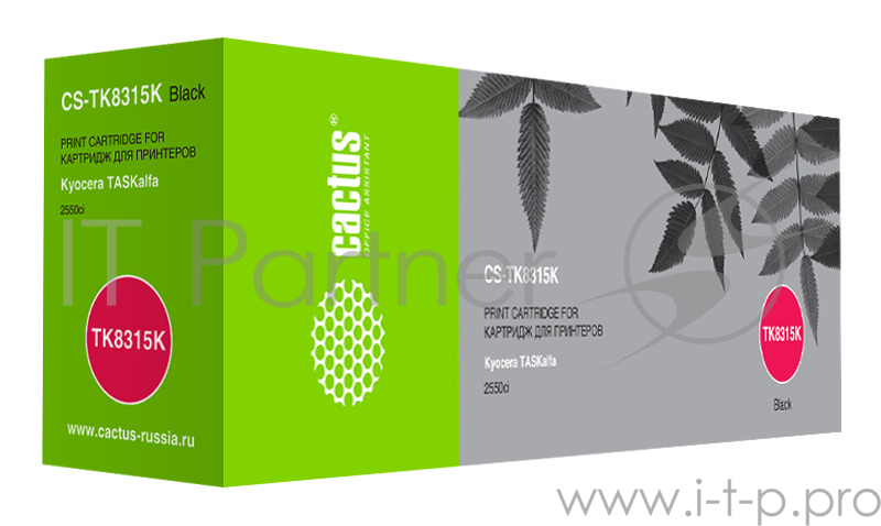 Тонер Картридж Cactus CS-TK8315K черный (12000стр.) для Kyocera FS-Taskalfa-2550CI