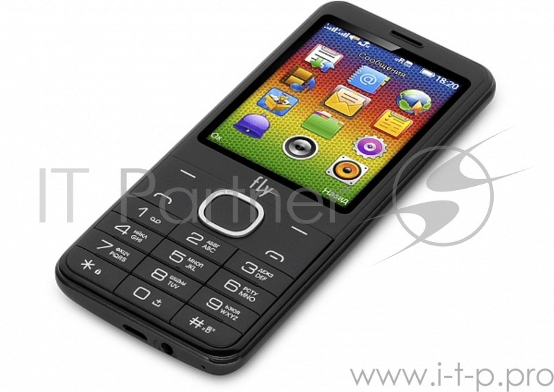 Телефон сотовый Fly FF2801 Grey, 2.8'' 240х320, 208MHz, 32MB RAM, 32MB, up to 16GB flash, 0.3Mpix, 2 Sim, 2G, BT v2.1, Micro-USB, 1500mAh, 109g, 133.1x58.1x13.6