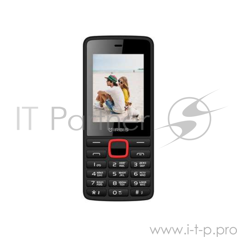 Мобильный телефон IRBIS SF19 2.4 TFT/240x320/SC6533G/32+32Mb/2S 3.5/BT/FM/800mAh/Black-Red