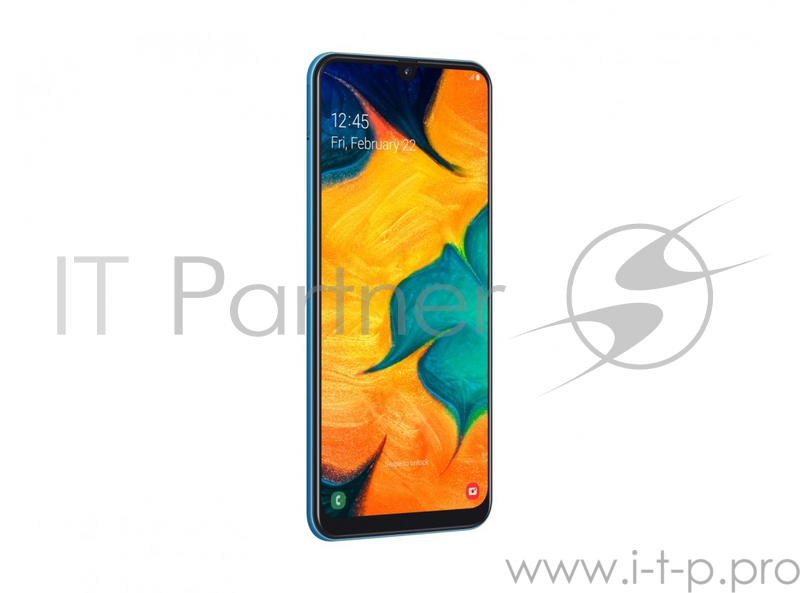 Смартфон Samsung SM-A305F Galaxy A30 64Gb 4Gb синий моноблок 3G 4G 2Sim 6.4