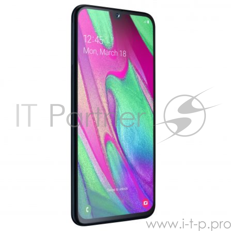 Смартфон Samsung SM-A405F Galaxy A40 64Gb 4Gb черный моноблок 3G 4G 2Sim 5.9