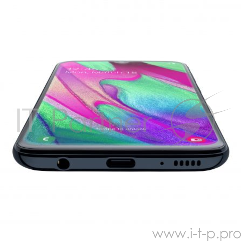 Смартфон Samsung SM-A405F Galaxy A40 64Gb 4Gb черный моноблок 3G 4G 2Sim 5.9