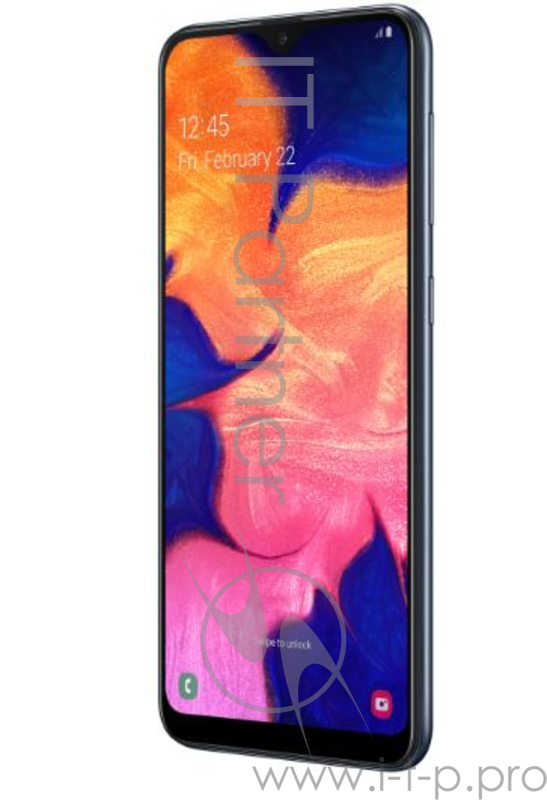 Смартфон Samsung SM-A105F Galaxy A10 32Gb 2Gb черный моноблок 3G 4G 2Sim 6.2