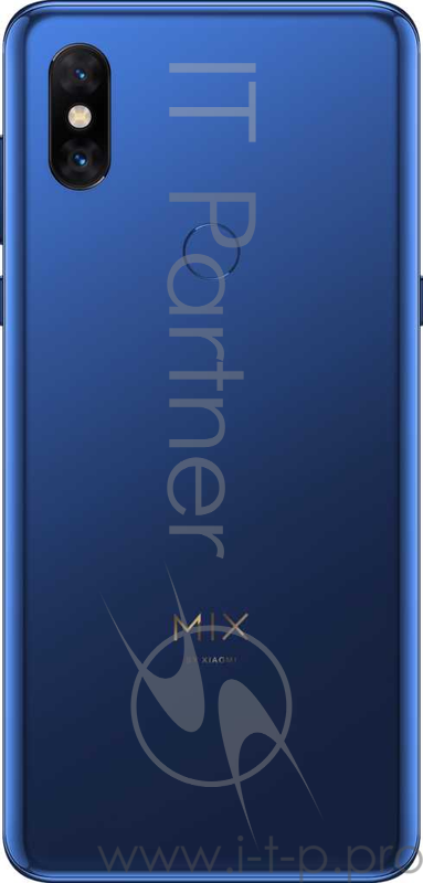 Смартфон Xiaomi Mi Mix 3 Sapphire Blue (M1810E5A), 6.39'' 1080x2340, 2.7GHz+1.7GHz, 8 Core, 6GB RAM, 128GB, 12Mpix+12Mpix/24Mpix+2Mpix, 2 Sim, 2G, 3G, LTE, BT v5.0, WiFi 802.11 a/b/g/n/ac, NFC, GPS / AGPS, GLONASS, Type-C, 3200mAh, Android 9.0 (Pie),