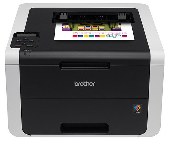 Принтер Brother HL-3170CDW, цветной светодиодный A4, 22 стр/мин, 2400x600 dpi, 128 Мб, дуплекс, подача: 251 лист., вывод: 100 лист., Post Script, Ethernet, USB, Wi-Fi, ЖК-панель