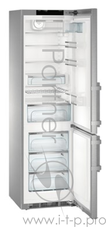 Холодильник LIEBHERR CNPes 4858, двухкамерный, нержавеющая сталь