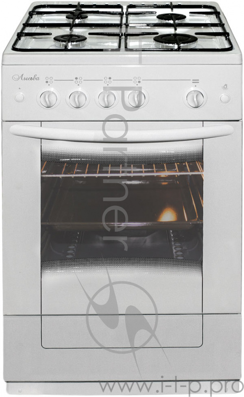 Плита Комбинированная Лысьва ЭГ 401 М2С-2у черный (стеклянная крышка) реш.чугун