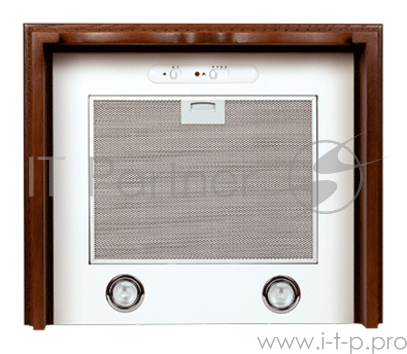 Вытяжка каминная Elikor Бельведер 60П-650-П3Г бежевый/бук/орех управление: ползунковое (1 мотор)